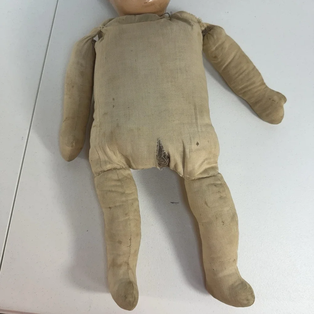 Antique 1920s Haunted Composition Baby Doll Sleepy Eyes Creepy Paranormal Vessel